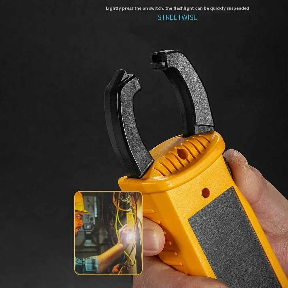 W5216 Clip Hook Multi-Function Work Light Car Emergency Flashlight with Strong Magnet  /  Window Breaker  /  Safety Hammer