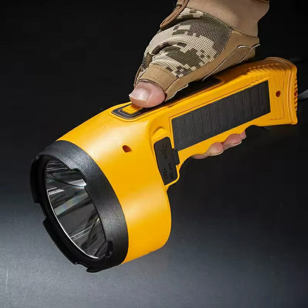 W5217 Multifunctional Flashlight Solar Powered LED Emergency Work Light with Power Bank Function