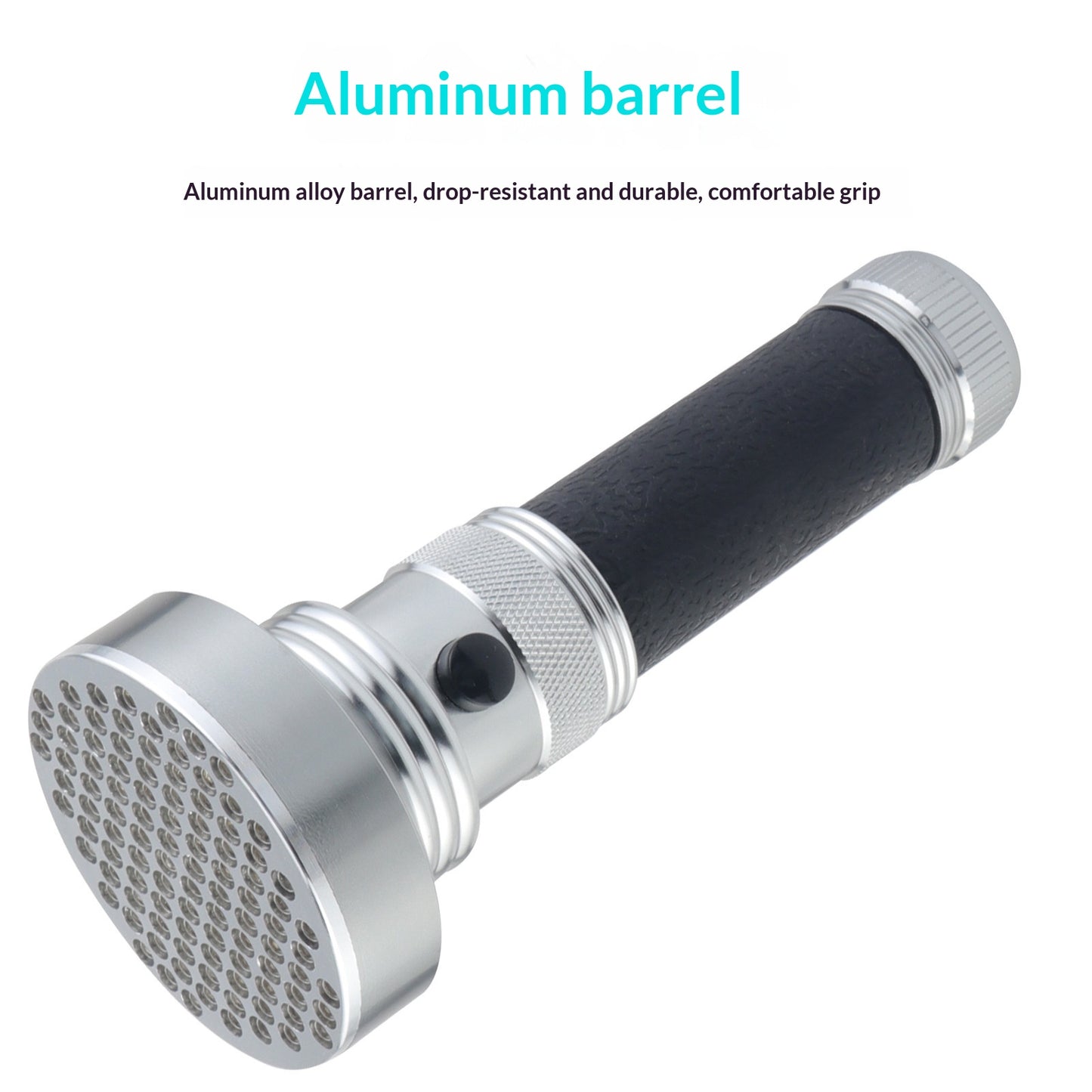 100 LEDs UV Purple Light Flashlight Aluminum Alloy Money Detector UV Torch for Currency Verification