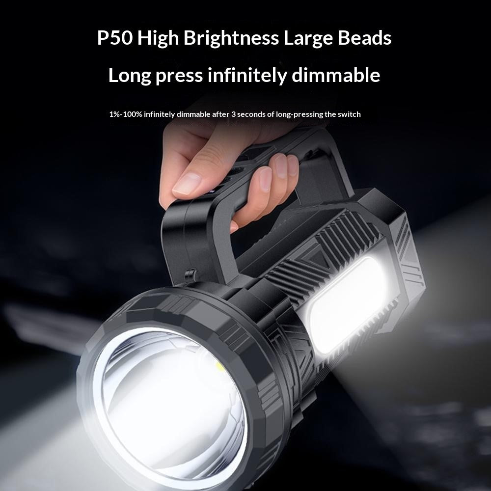 YESIDO TC12 Multifunctional Rechargeable Dual Lamp Lighting Flashlight 840LM High Power Flash Light for Outdoor Emergency