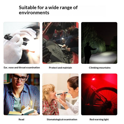 Rechargeable Medical Pen Light IPX5 Waterproof 4 Modes LED Flashlight Pupil Penlight