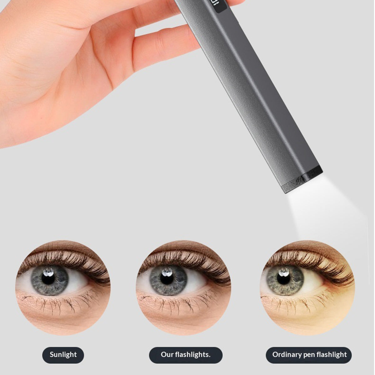 Rechargeable Medical Pen Light IPX5 Waterproof 4 Modes LED Flashlight Pupil Penlight