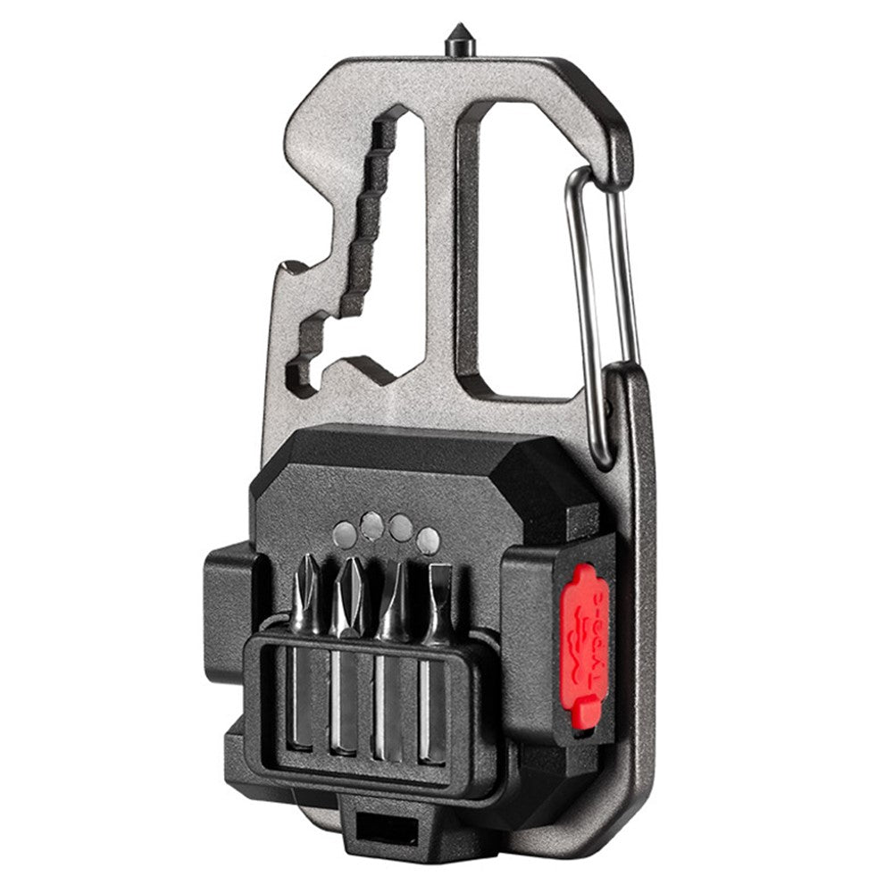 W5138 Portable Mini Flashlight Rechargeable COB Light Bottle Opener Screwdriver Multifunctional Lamp