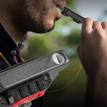 W5135 Mini COB Flashlight Rechargeable Light Whistle Emergency Survival Window Keychain Flashlight