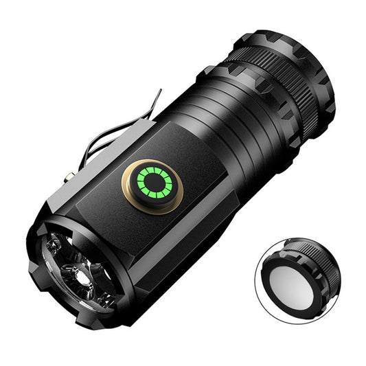 S350 Outdoor Aluminum Alloy Flashlight 18350 Battery Powered Portable Flashlight with Storage Bag