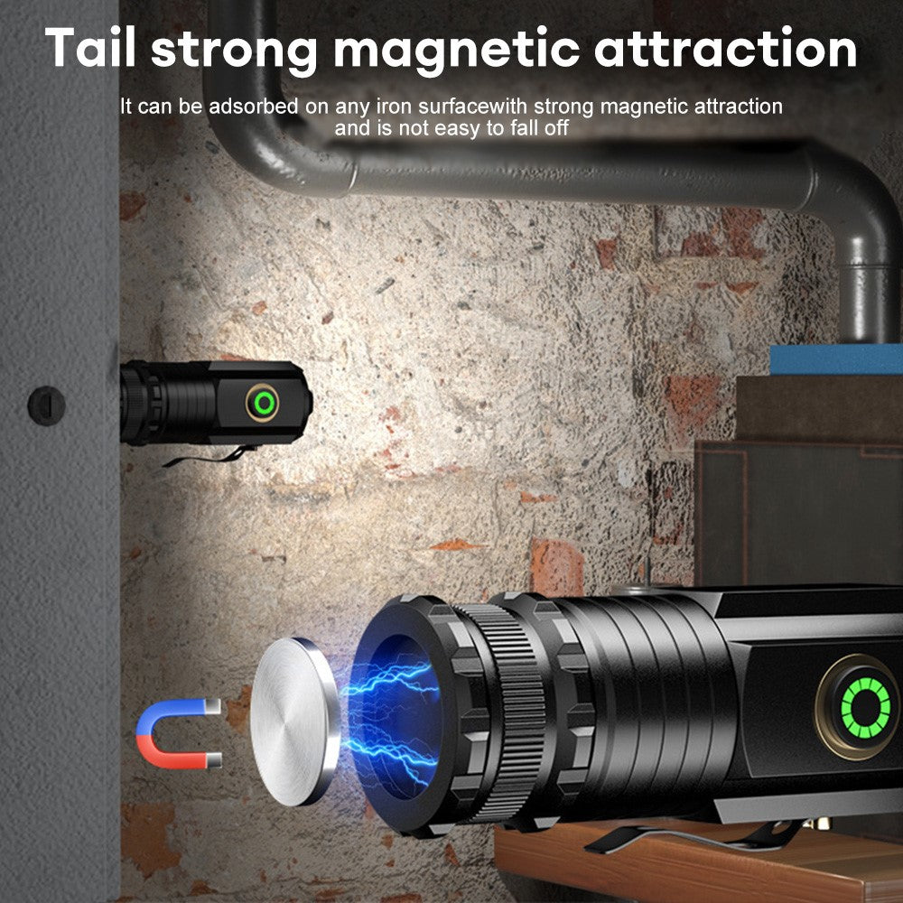 S350 Outdoor Aluminum Alloy Flashlight 18350 Battery Powered Portable Flashlight with Storage Bag