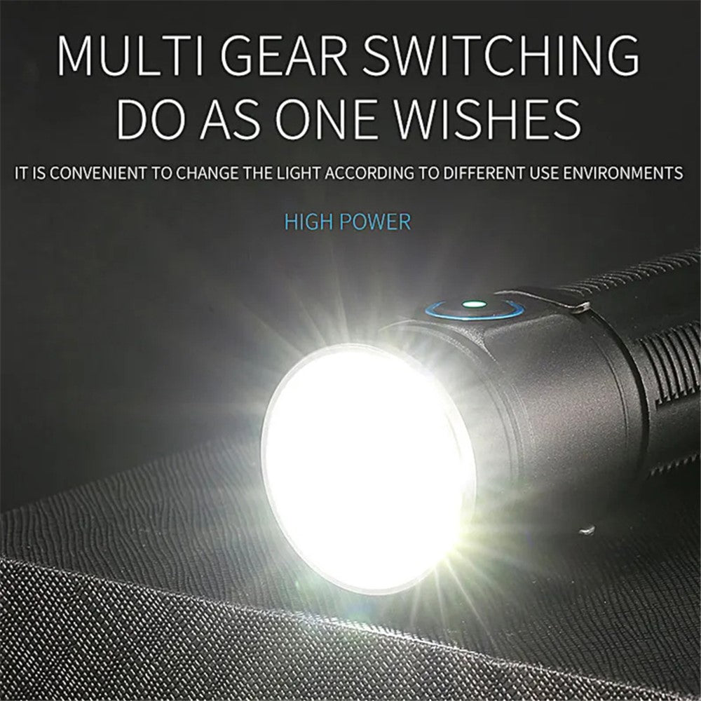 W5184 6-LED Flashlight with Clip for Camping Fishing Light High Brightness Battery-Operated Night Light
