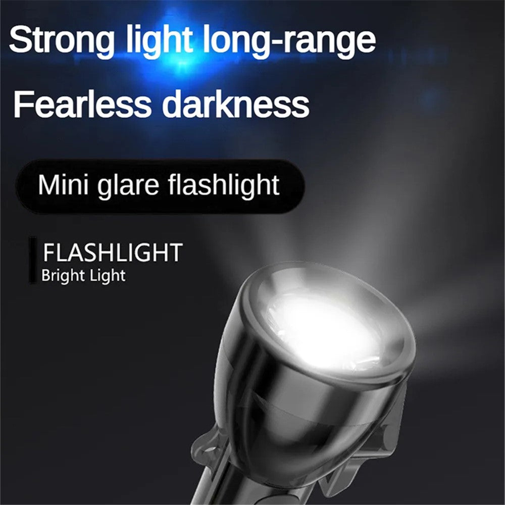 MNS6 Outdoor Mini Keychain Flashlight Portable Night Light Strong Light Emergency Lighting Tool