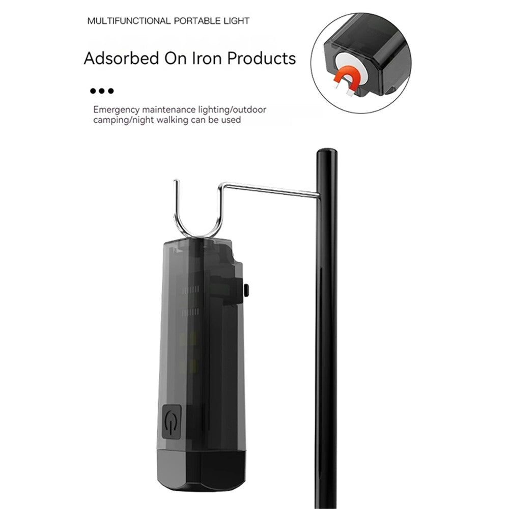 MNS3 Outdoor Keychain Mini Flashlight Magnetic Emergency Lighting Tool Portable LED Night Light
