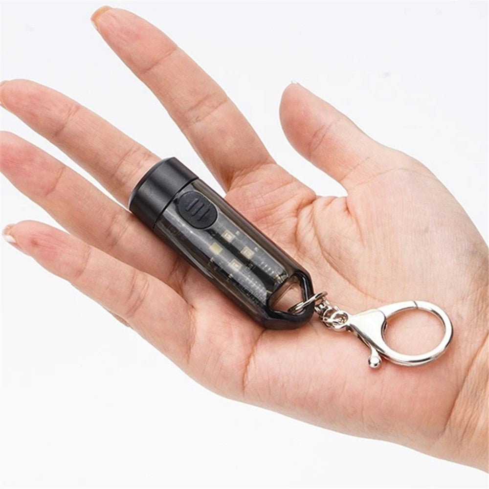 MNS2 Mini Flashlight Multi Light Modes Outdoor Camping Hiking Torch with Keychain