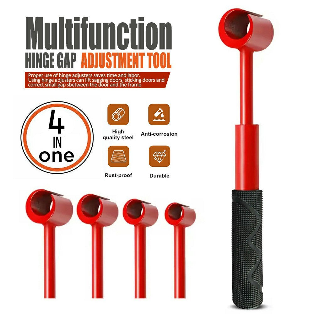 4 in 1 Door Hinge Gap Adjustment Tool 14-25mm Socket Wrench Set for Home Door Repair