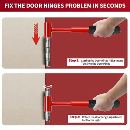 4 in 1 Door Hinge Gap Adjustment Tool 14-25mm Socket Wrench Set for Home Door Repair