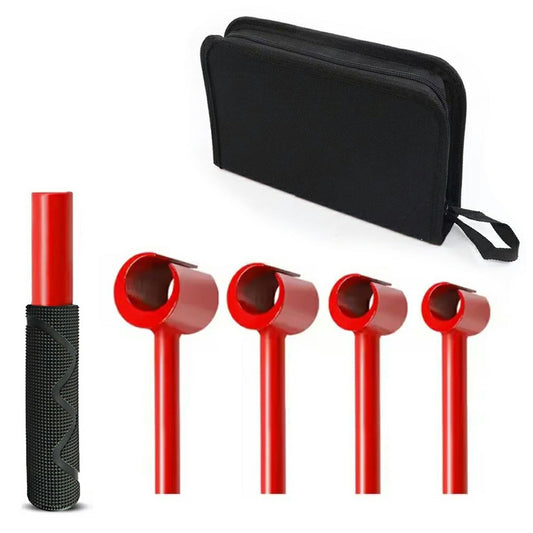 4 in 1 Door Hinge Gap Adjustment Tool with Storage Bag 14-25mm Socket Wrench Set for Home Door Repair