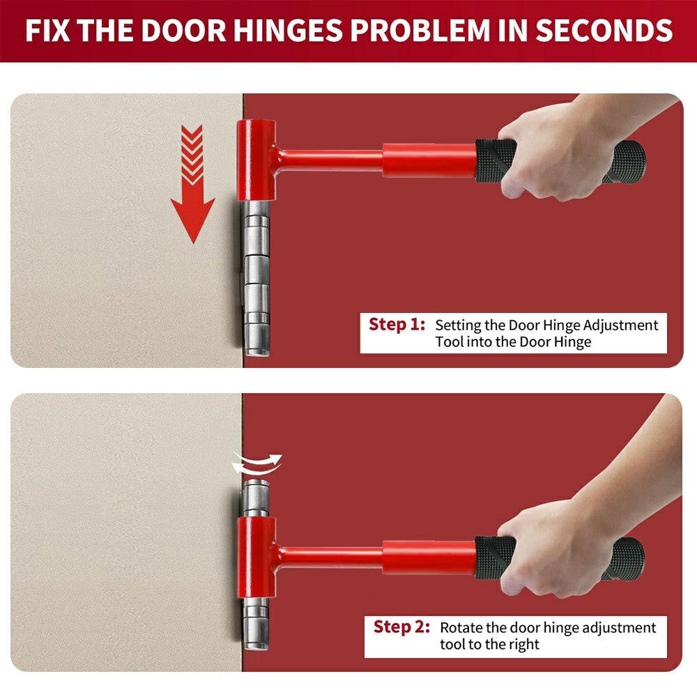 4 in 1 Door Hinge Gap Adjustment Tool with Storage Bag 14-25mm Socket Wrench Set for Home Door Repair