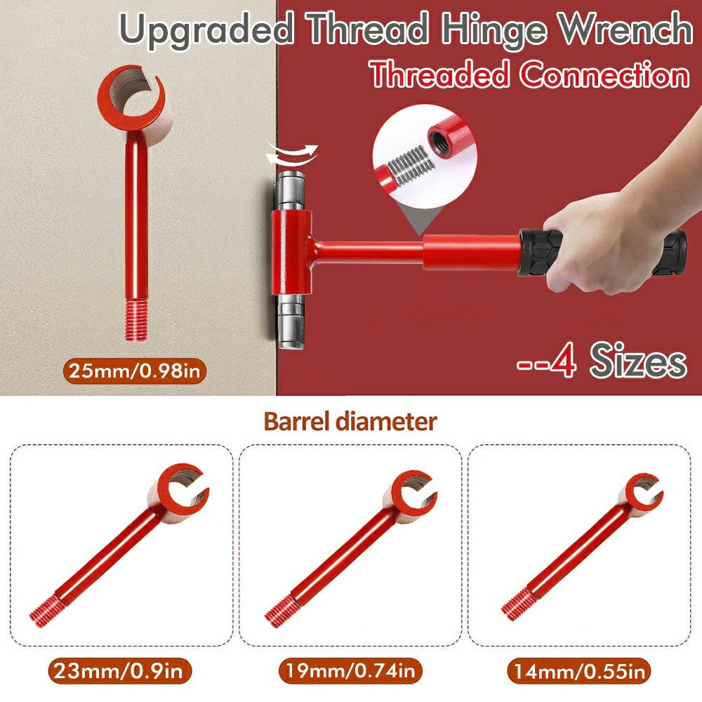 4 in 1 Hinge Gap Adjustment Tool 14-25mm Steel Door Hinge Repair Wrench for Home