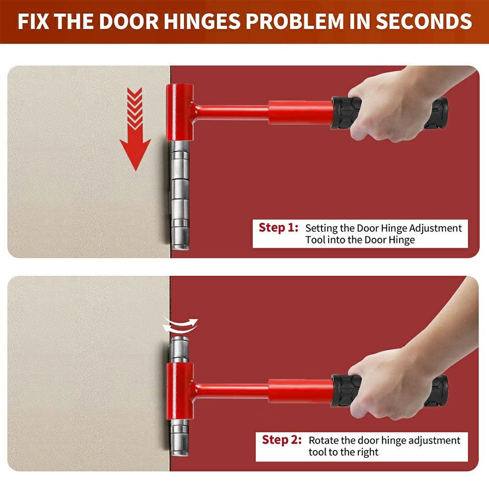 4 in 1 Hinge Gap Adjustment Tool 14-25mm Steel Door Hinge Repair Wrench for Home