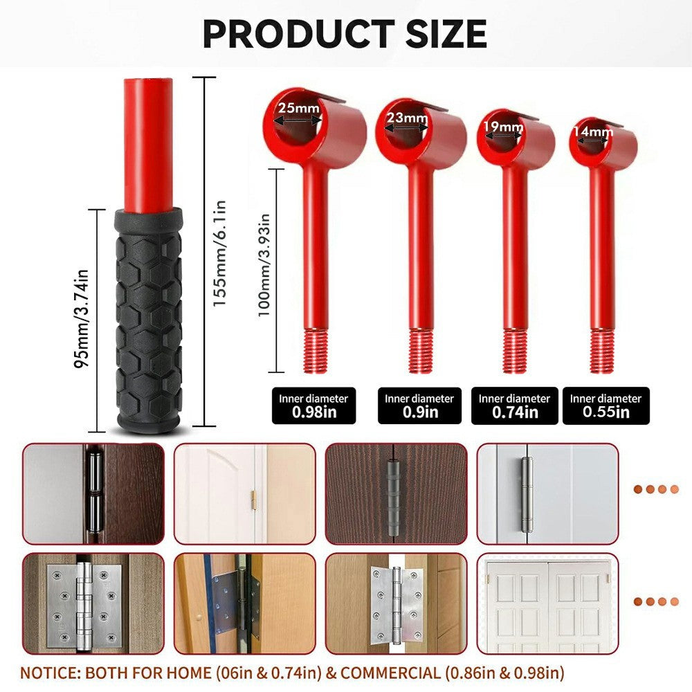 4 in 1 Hinge Gap Adjustment Tool 14-25mm Steel Door Hinge Repair Wrench for Home