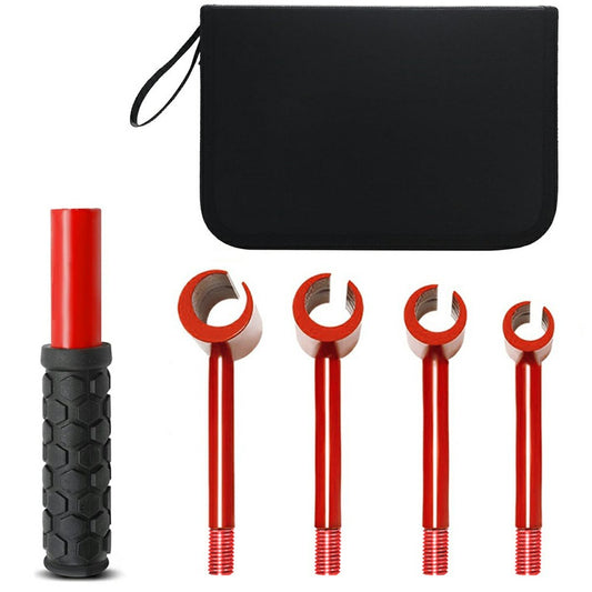 4 in 1 Door Hinge Gap Adjustment Tool with Canvas Bag , 14-25mm Hinge Alignment Wrench with Threaded Handle