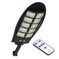 Outdoor Solar Power LED Light 3 Lighting Modes Motion Sensor Garden Yard Wall Mounted Lamp with Remote Control