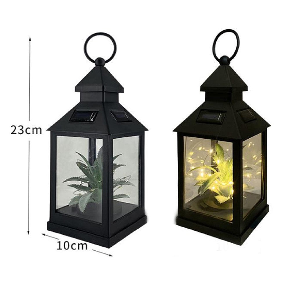 Solar 20 LED Light Outdoor Plant Wind Lamp Lantern Outdoor Yard Path Lawn Hanging Night Lamps