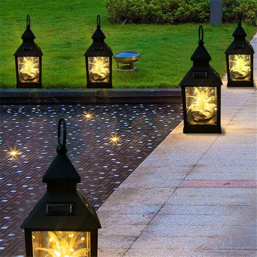 Solar 20 LED Light Outdoor Plant Wind Lamp Lantern Outdoor Yard Path Lawn Hanging Night Lamps