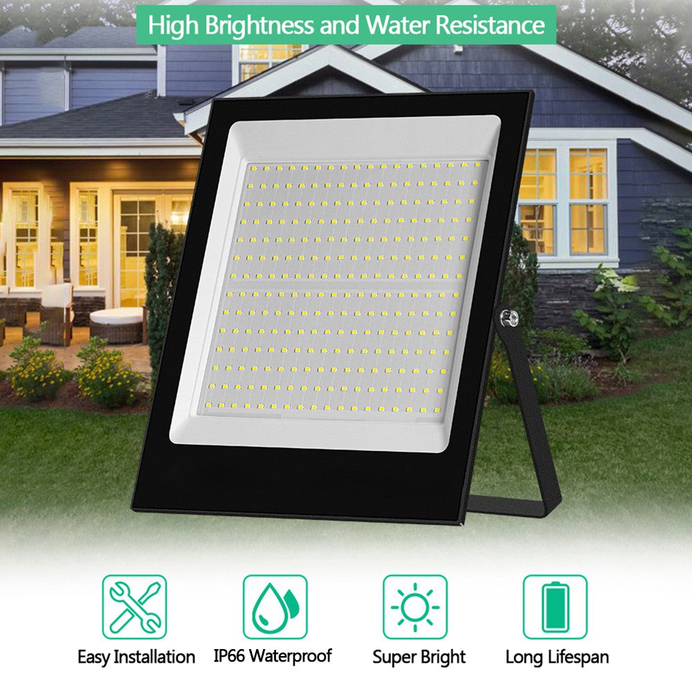 50W 72 LED Floodlight with U-shaped Bracket Style B IP66 Waterproof Outdoor Lighting [Switch Control]