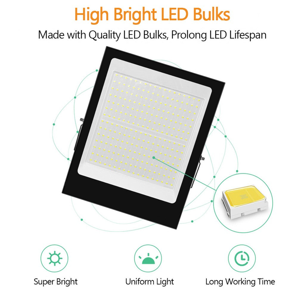 50W 72 LED Floodlight with U-shaped Bracket Style B IP66 Waterproof Outdoor Lighting [Switch Control]