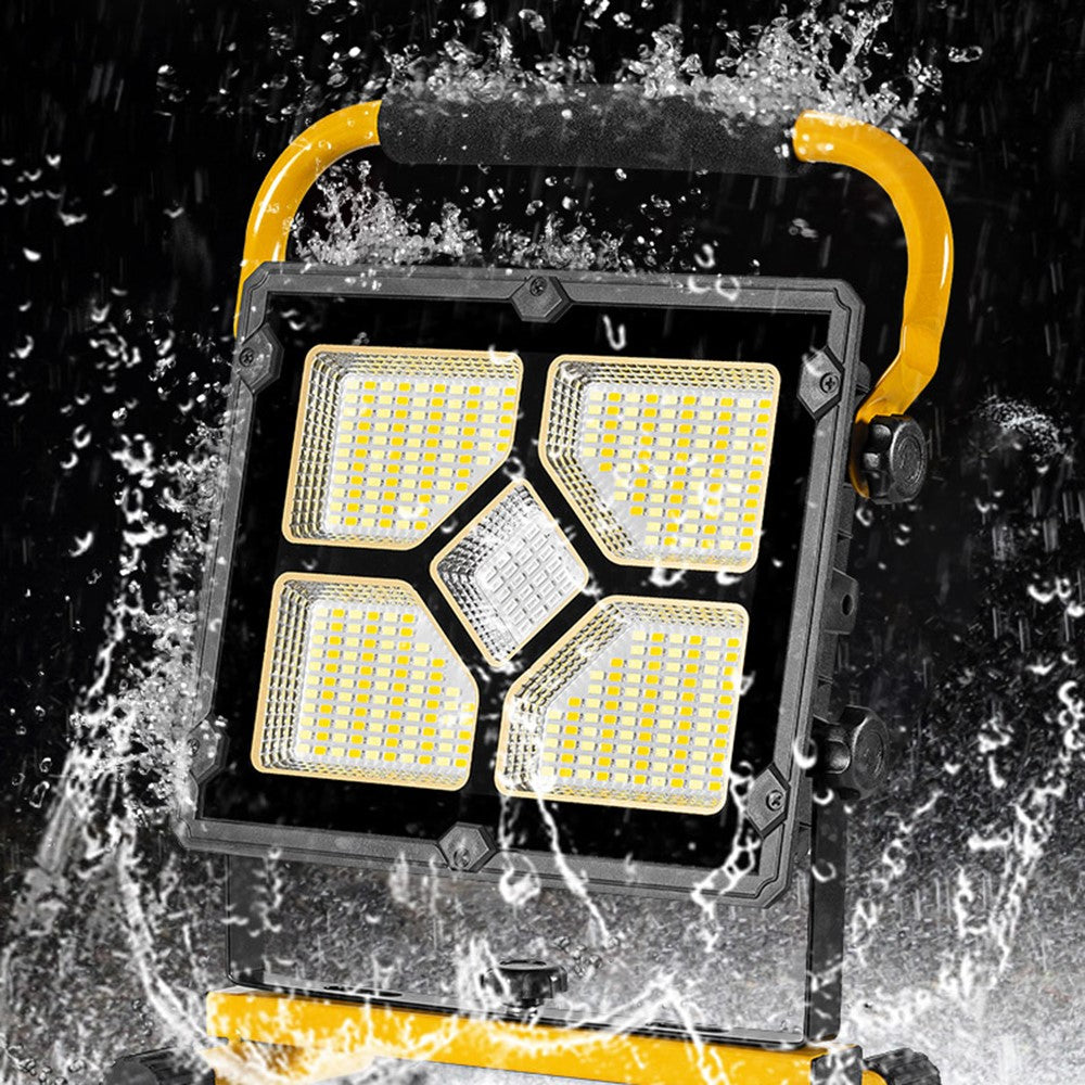 W877-1 Multifunctional 3600mAh Solar LED Light High Power Solar Light Power Bank Portable Searchlight Waterproof Emergency Light Support 360-Degree Rotating 180-Degree Adjustable