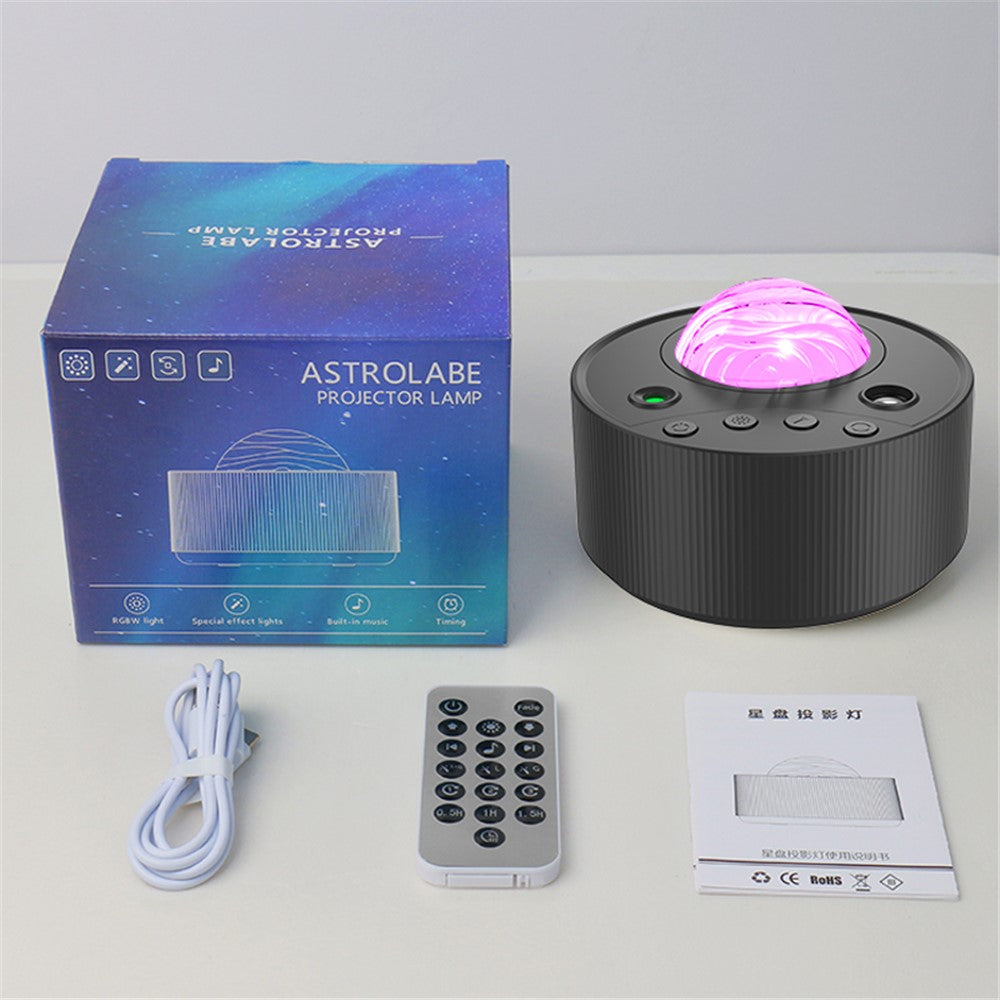 K-1090 Northern Lights Projection Lamp USB Moon Light LED RGB Laser Night Light with 7 Brightness Level Adjustable (Laser Version)