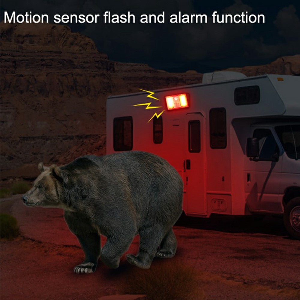 N775 Solar Powered Motion Sensor Light Outdoor Garden Security Alarm Light with 4 Lighting Modes