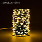 100m 1000 Leds 8 Modes IP44 Waterproof Copper Wire String Light Outdoor Decoration