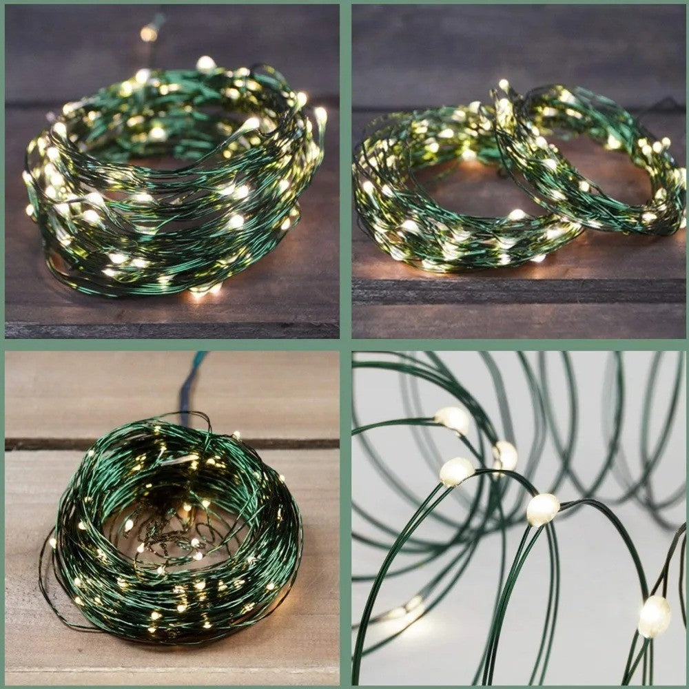 100m 1000 Leds 8 Modes IP44 Waterproof Copper Wire String Light Outdoor Decoration
