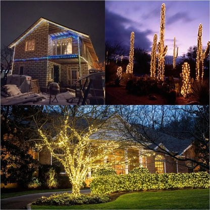 100m 1000 Leds 8 Modes IP44 Waterproof Copper Wire String Light Outdoor Decoration