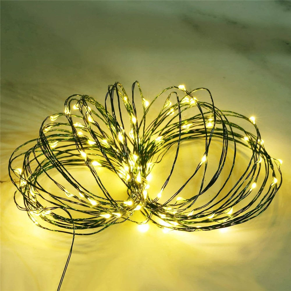 100m 1000 Leds 8 Modes IP44 Waterproof Copper Wire String Light Outdoor Decoration
