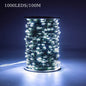 100m 1000 Leds 8 Modes IP44 Waterproof Copper Wire String Light Outdoor Decoration