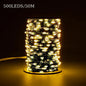 50m 500 Leds 8 Modes IP44 Waterproof Copper Wire String Light Outdoor Decoration