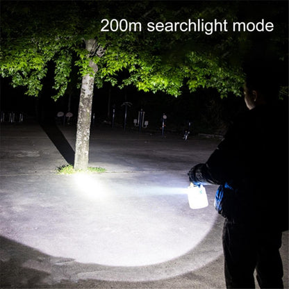 C52 Multi-Functional Flashlight Solar Power Camping Light Zoomable IPX6 Waterproof Tent Lamp with USB Output, Indicator