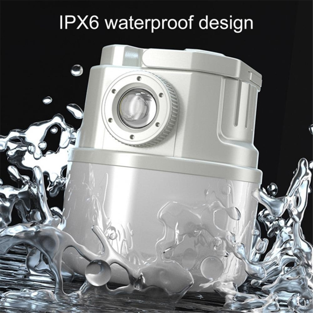 C51 Multi-Functional Solar Power Camping Light with Indicator Zoomable IPX6 Waterproof Flashlight Tent Lamp (No Output)