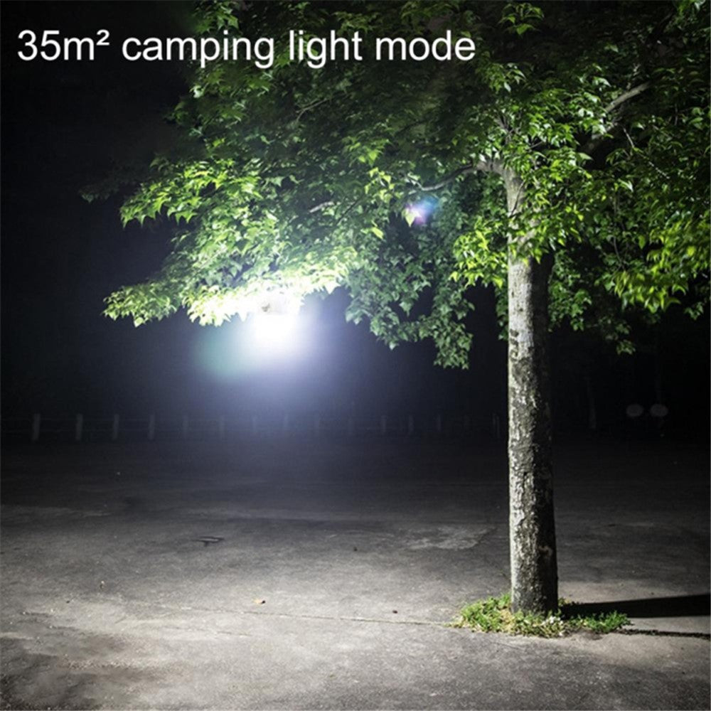 C51 Multi-Functional Solar Power Camping Light with Indicator Zoomable IPX6 Waterproof Flashlight Tent Lamp (No Output)