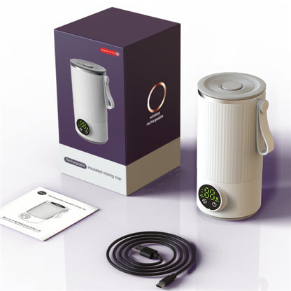 18W Wireless Rechargeable 6000mAh Bottle Warmer Stainless Steel+PP Milk Defrosting Device With EU Plug