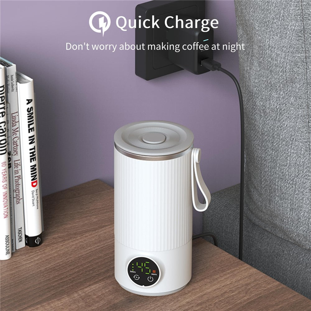 18W Wireless Rechargeable 6000mAh Bottle Warmer Stainless Steel+PP Milk Defrosting Device With EU Plug