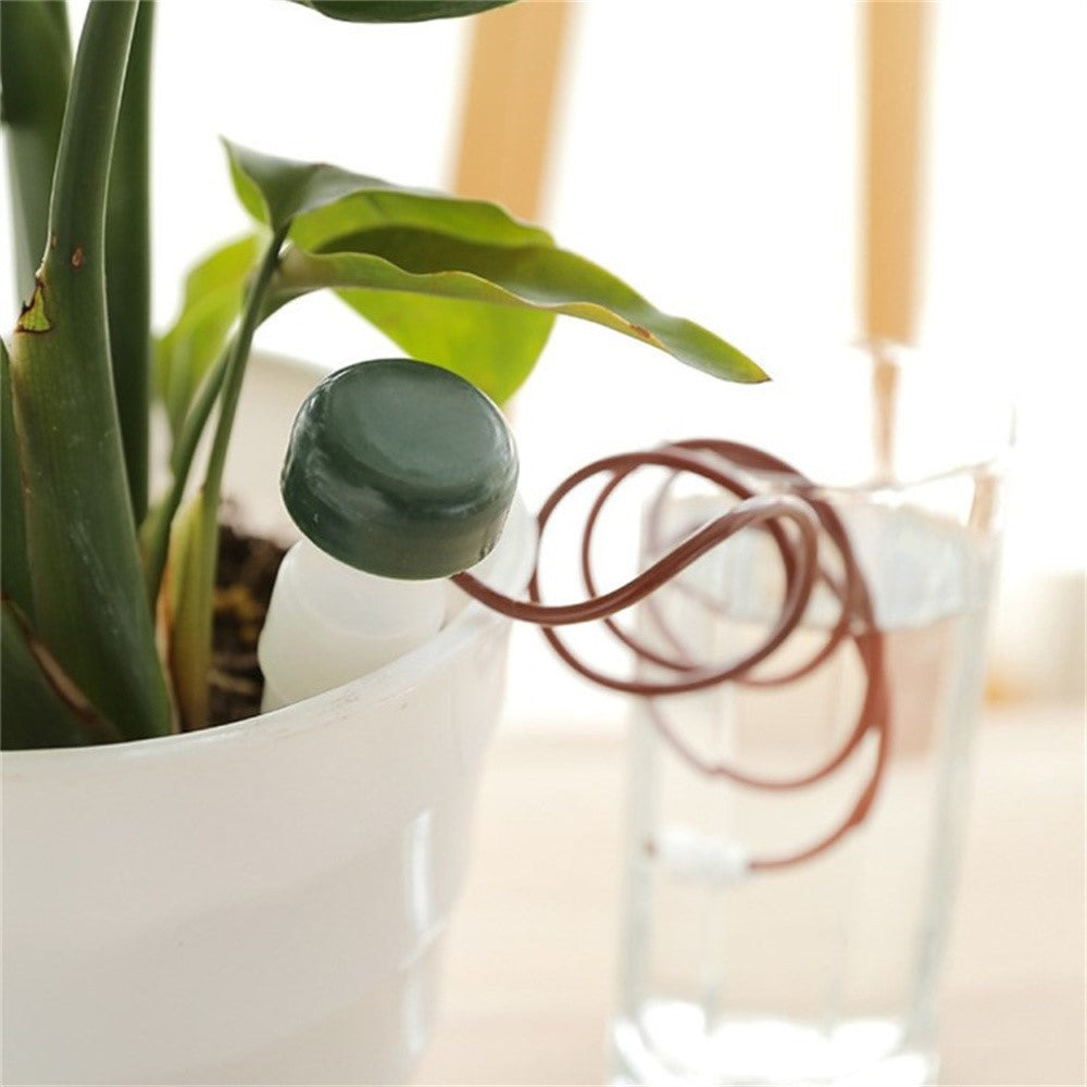 10Pcs PP+Ceramic Self-Watering Dripper Flower Pot Drip Irrigation Bonsai Automatic Watering Tool