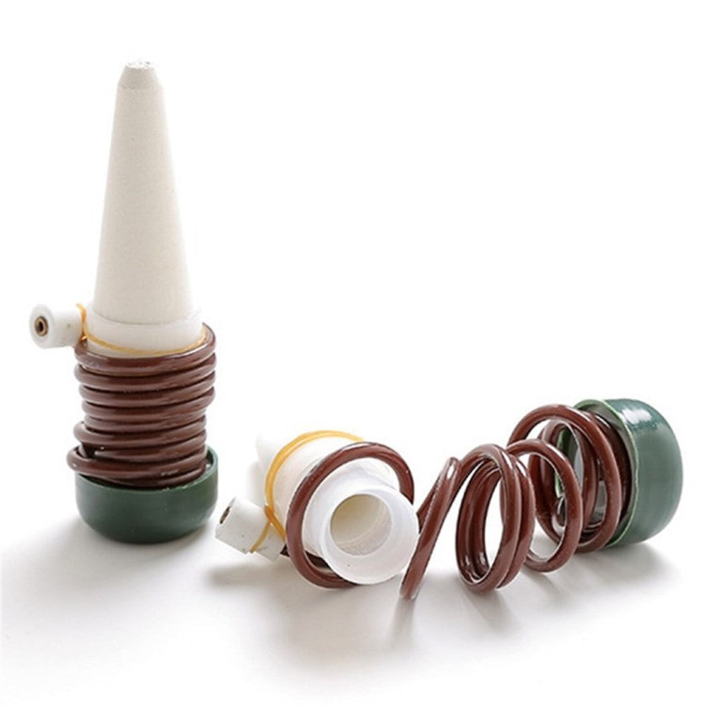 10Pcs PP+Ceramic Self-Watering Dripper Flower Pot Drip Irrigation Bonsai Automatic Watering Tool