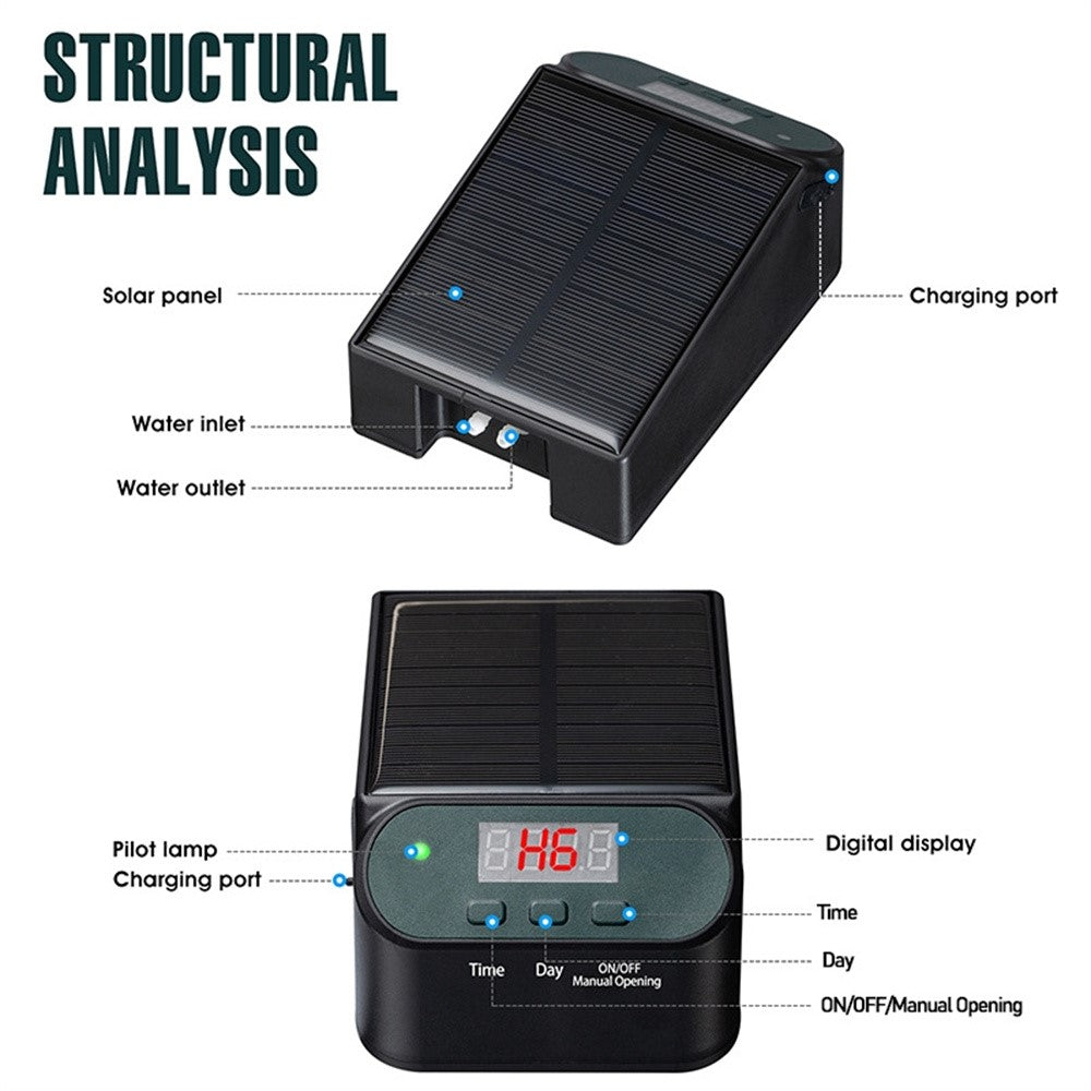 SW15 Smarter automatischer Solar-Bewässerungstimer (Garten) – kabelloses Steuerungs-Set für Bewässerung