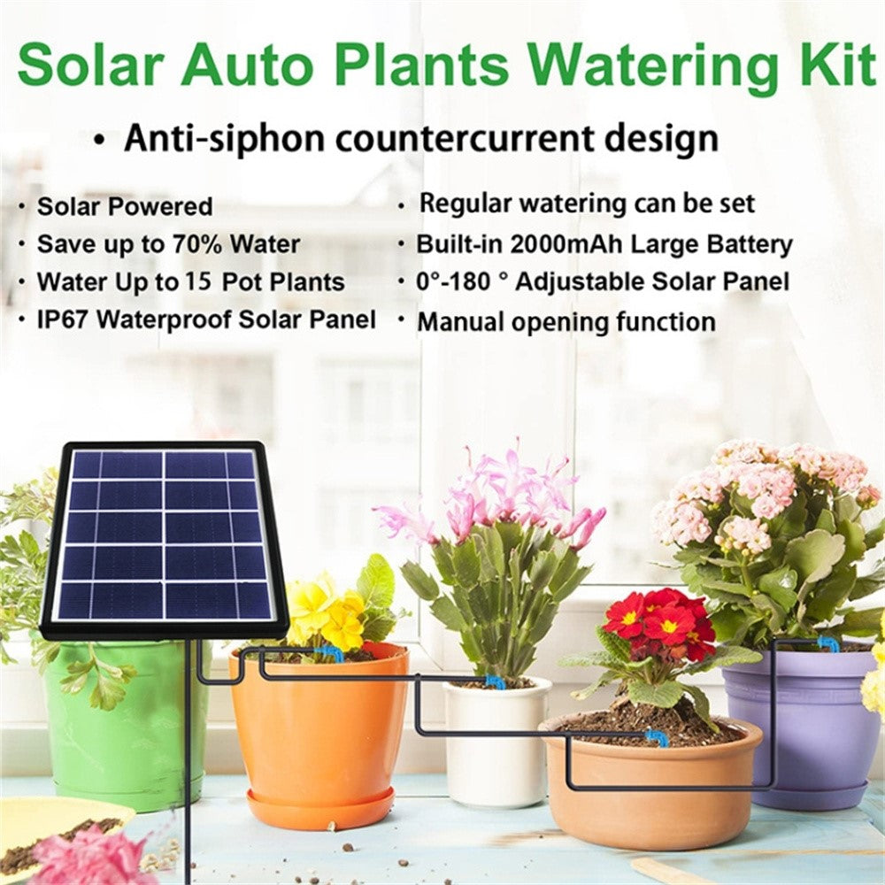 SD15 Outdoor Plant Irrigation Timing Solar Automatic Watering Device Set