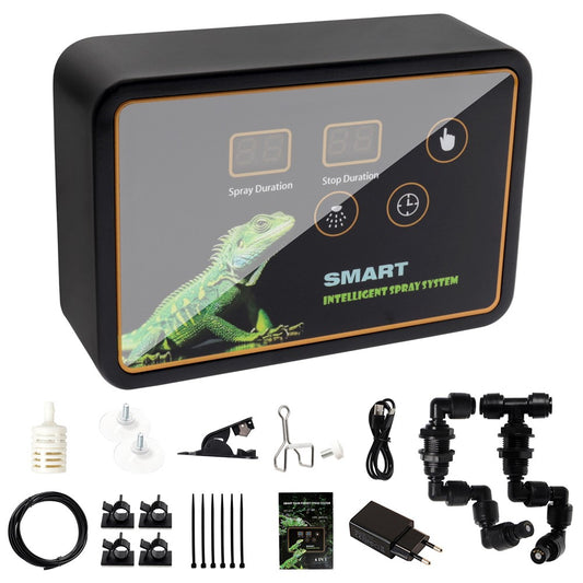 WD-01CS Automatic Mist Spray System Electronic Timer LCD Display Sprinkler Controller Terrarium Spray Kit EU Plug