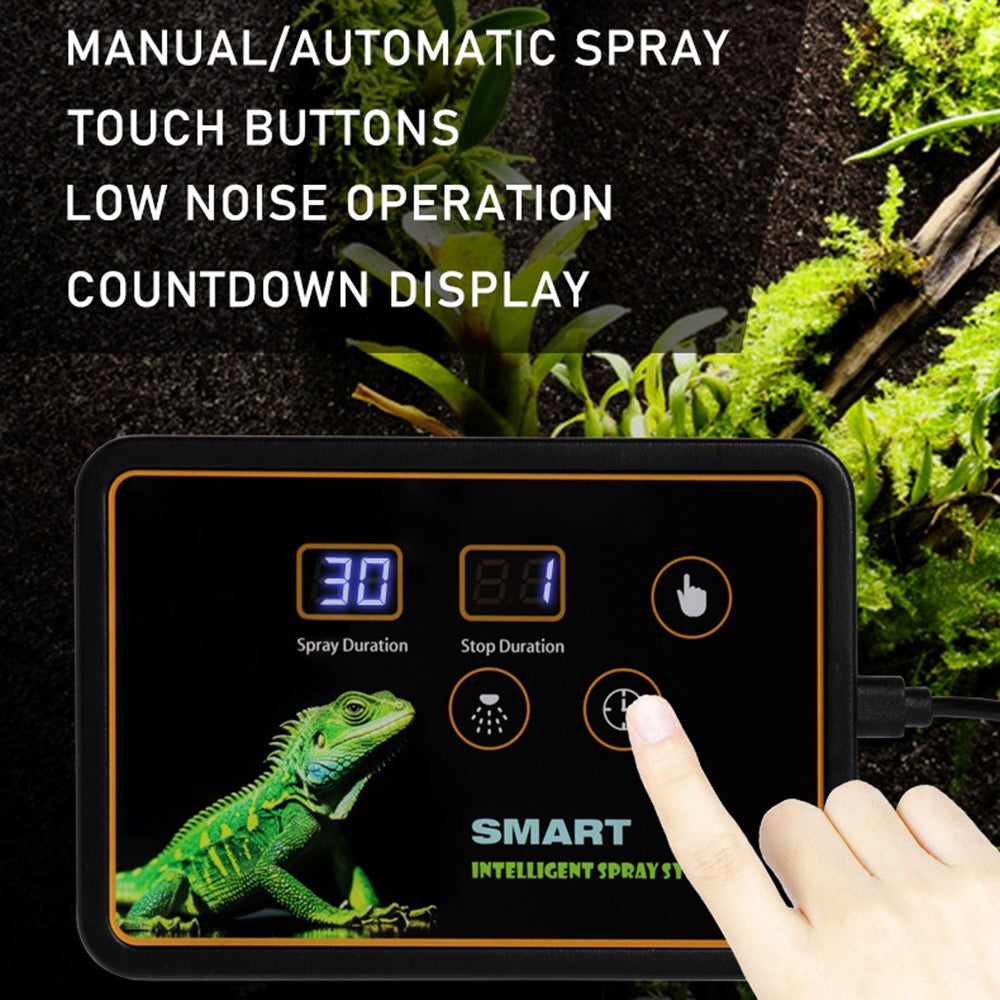 WD-01CS Automatic Mist Spray System Electronic Timer LCD Display Sprinkler Controller Terrarium Spray Kit EU Plug