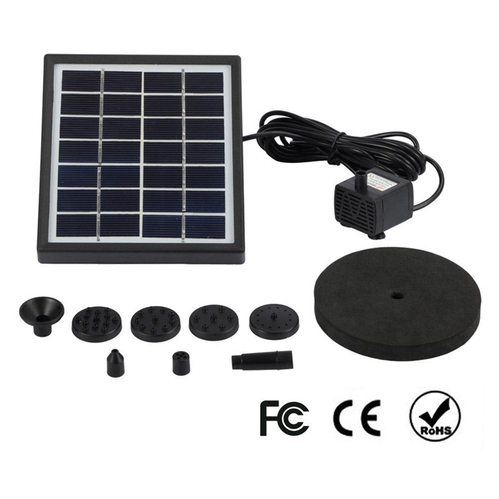 MEIERDE SF024 Solar Panel Powered Water Fountain Pool Bird Bath Pond Floating Water Sprinkler Garden Landscape Decoration