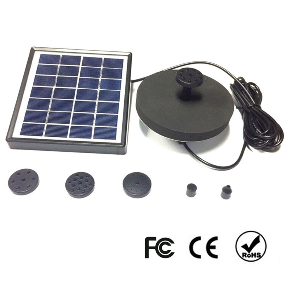 MEIERDE SF024 Solar Panel Powered Water Fountain Pool Bird Bath Pond Floating Water Sprinkler Garden Landscape Decoration