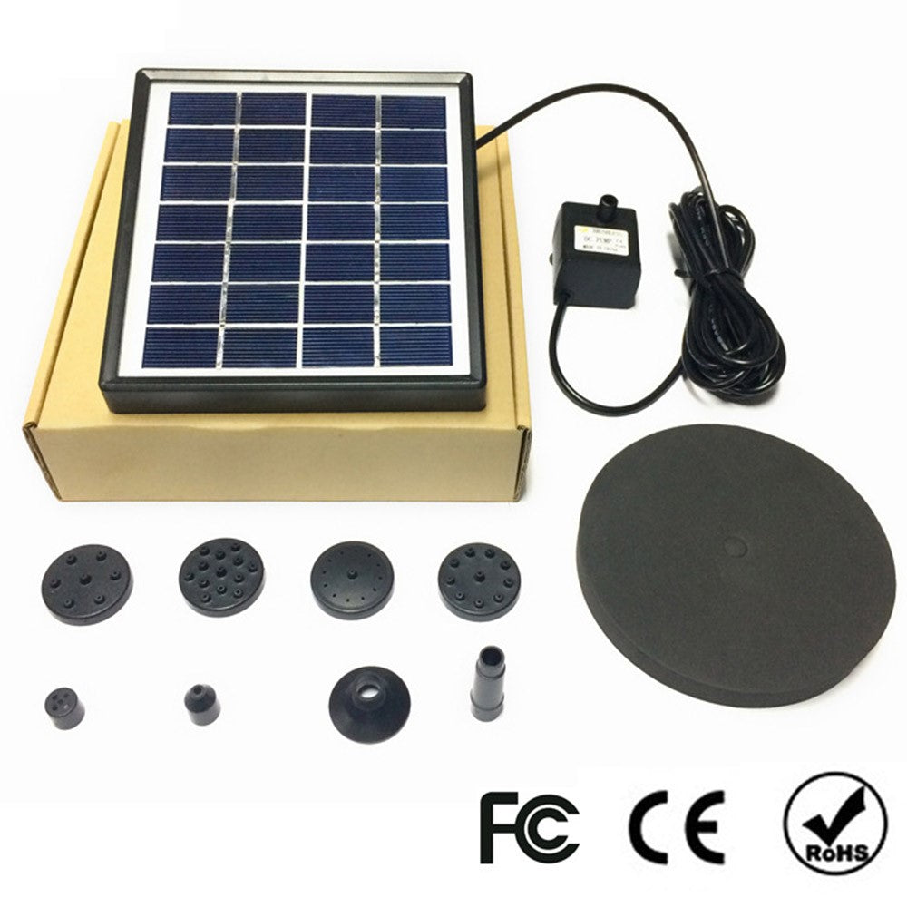 MEIERDE SF024 Solar Panel Powered Water Fountain Pool Bird Bath Pond Floating Water Sprinkler Garden Landscape Decoration
